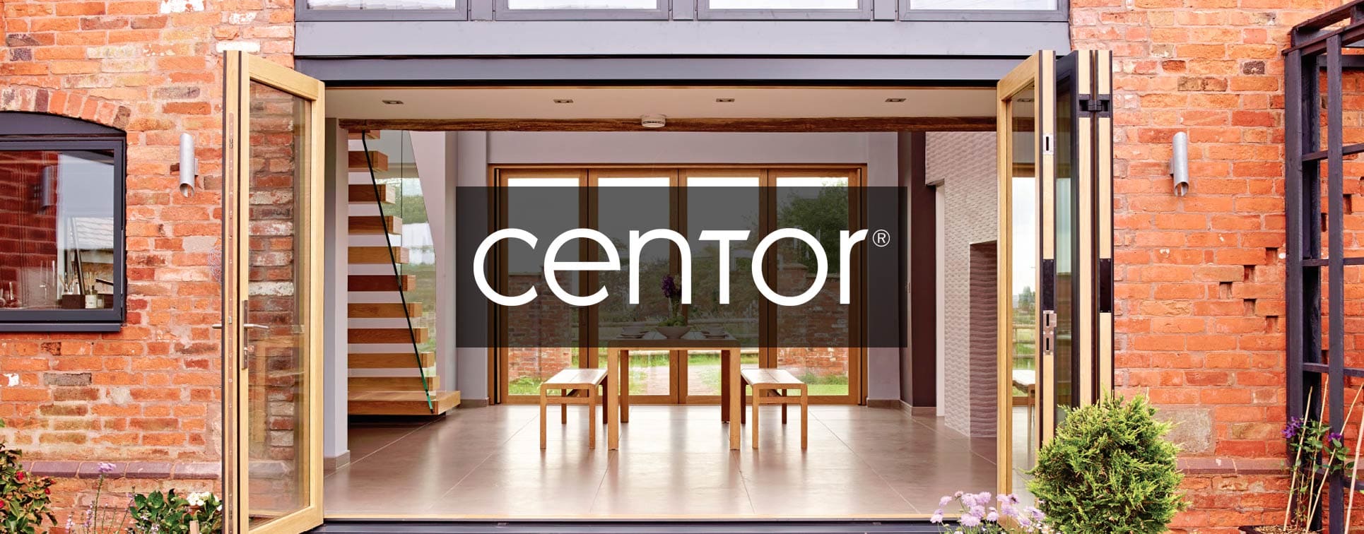 Centor Integrated bifolding doors.