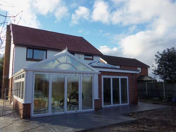 Mr & Mrs K: Irby wirral: Installation centor C1 Tripple glazed doors