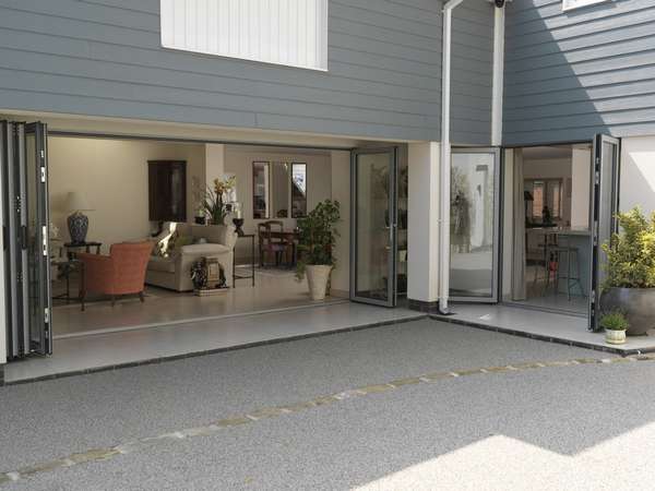 Mr & Mrs W: Chester: Design and Installation of Centor C1 44mm triple glazed Aluminum Bi Fold Doors